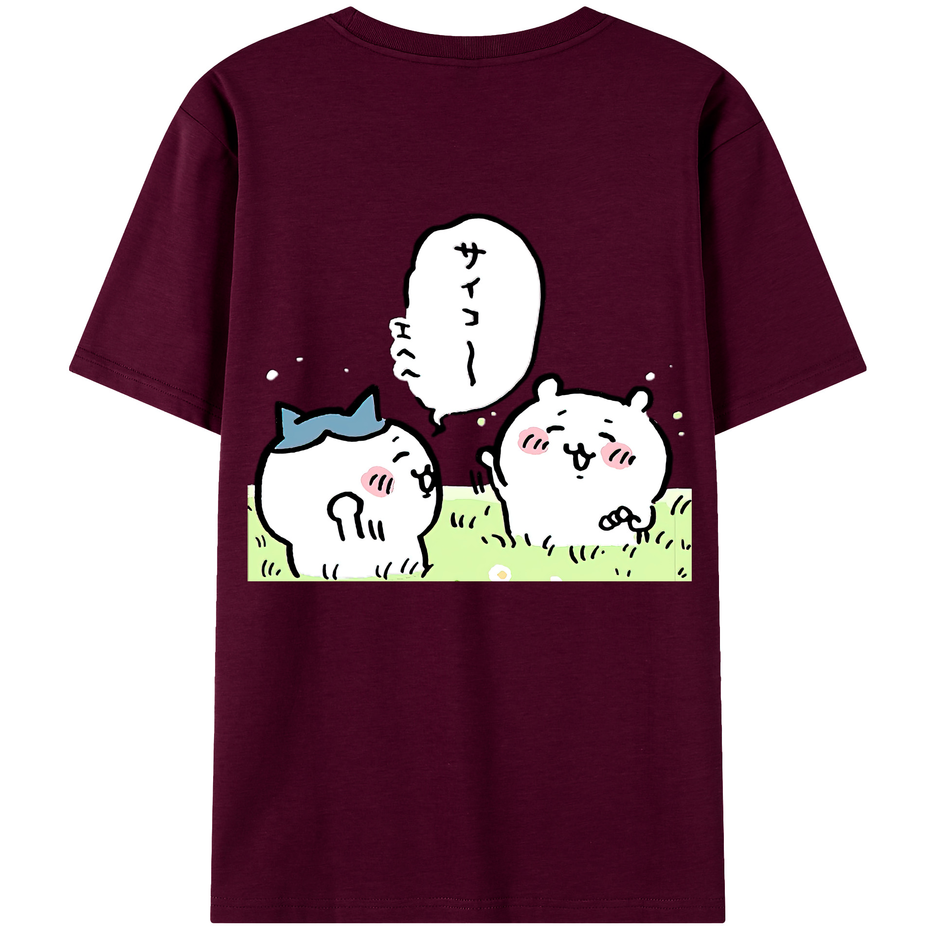 （画像用） ちいかわ ちいかわ Chii-kawa chiikawa レディース半袖Tシャツ(バックプリント)